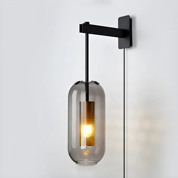 Vadim Glass Plug-in Wall Lamp