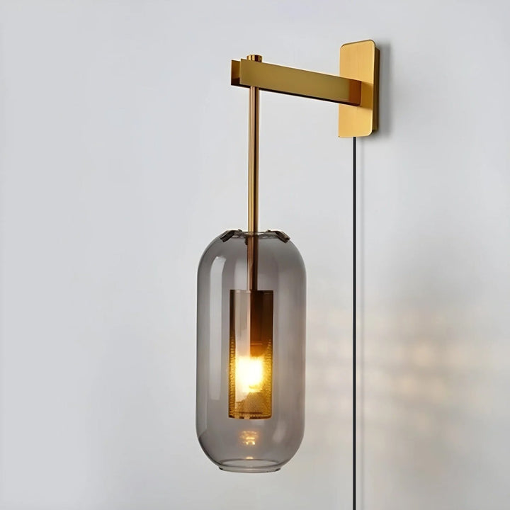 Vadim Glass Plug-in Wall Lamp