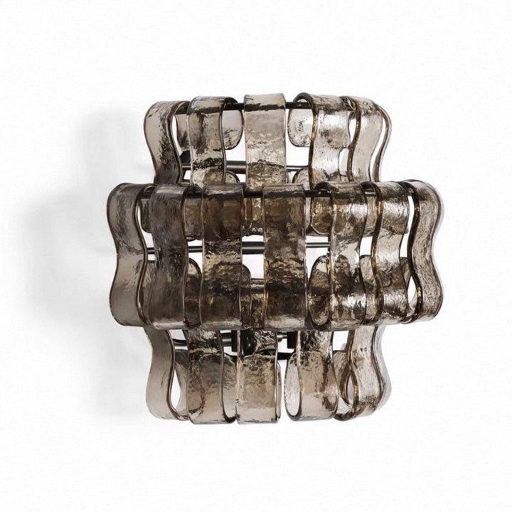 Valena Ripple Glass Wall Sconce