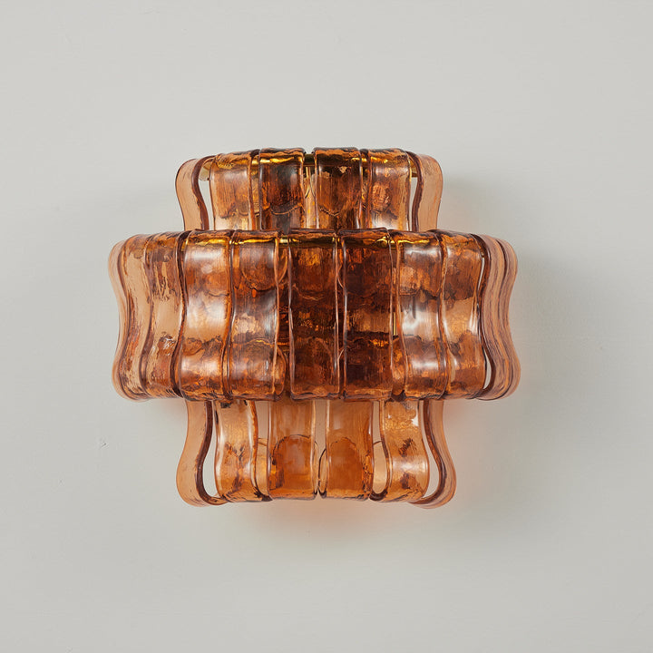 Valena Ripple Glass Wall Sconce