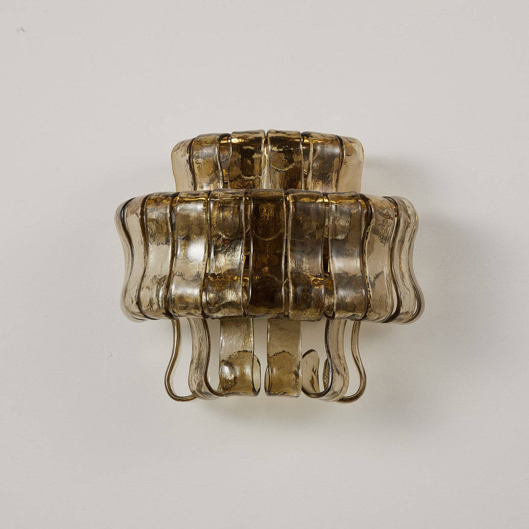 Valena Ripple Glass Wall Sconce