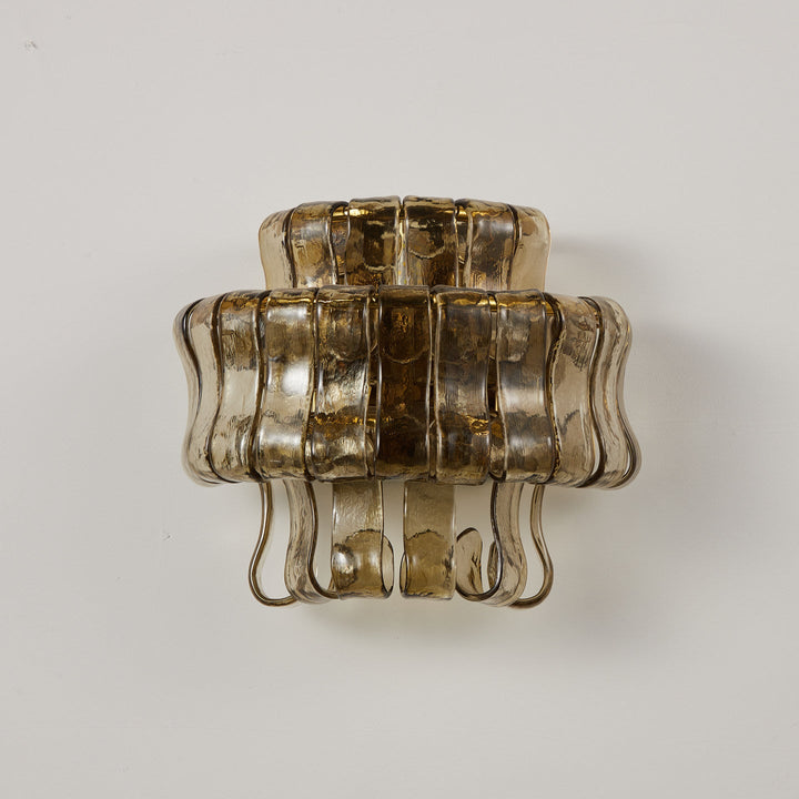 Valena Ripple Glass Wall Sconce