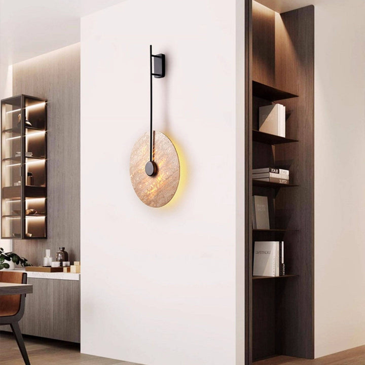 Veil Travertine Wall Lamp