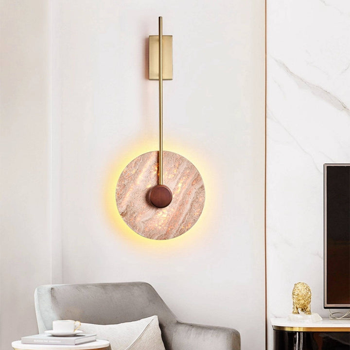 Veil Travertine Wall Lamp
