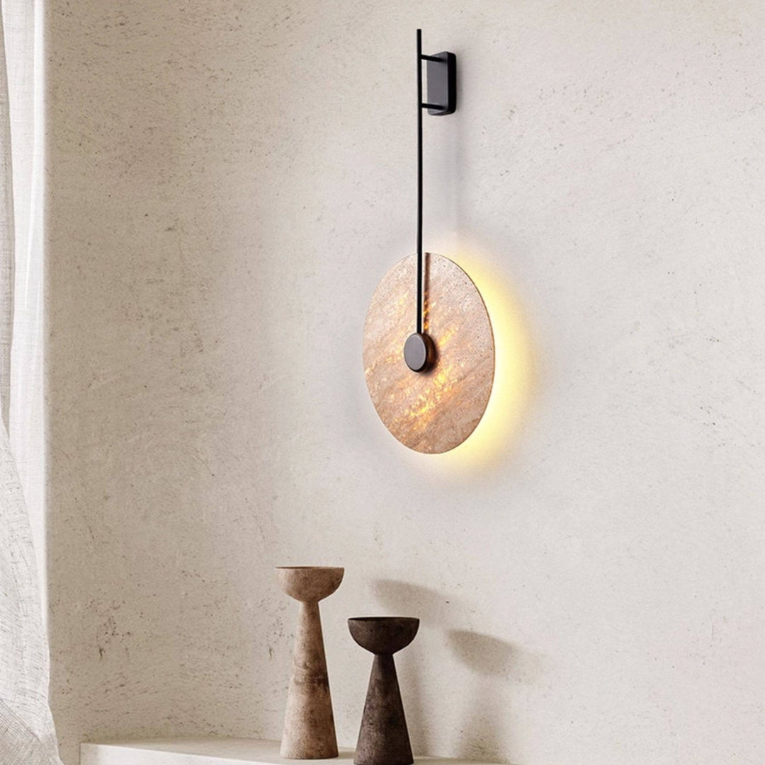 Veil Travertine Wall Lamp
