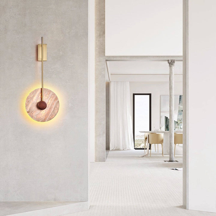 Veil Travertine Wall Lamp