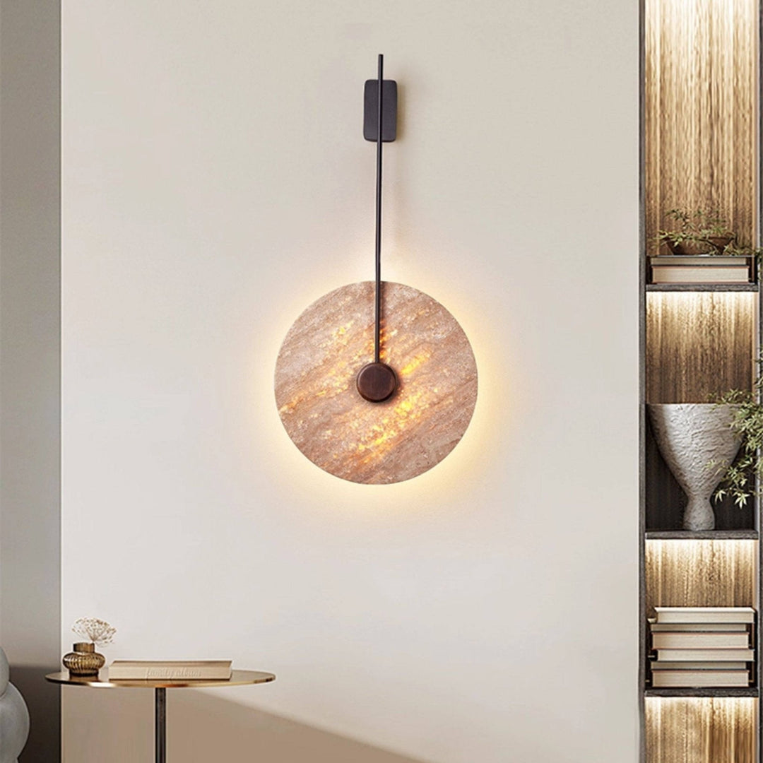 Veil Travertine Wall Lamp