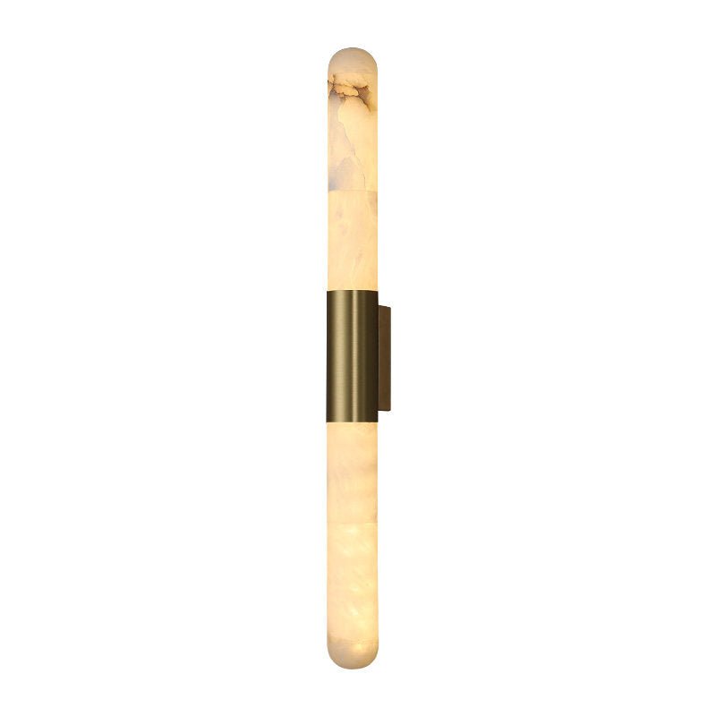 Velin Alabaster Tube Wall Sconce