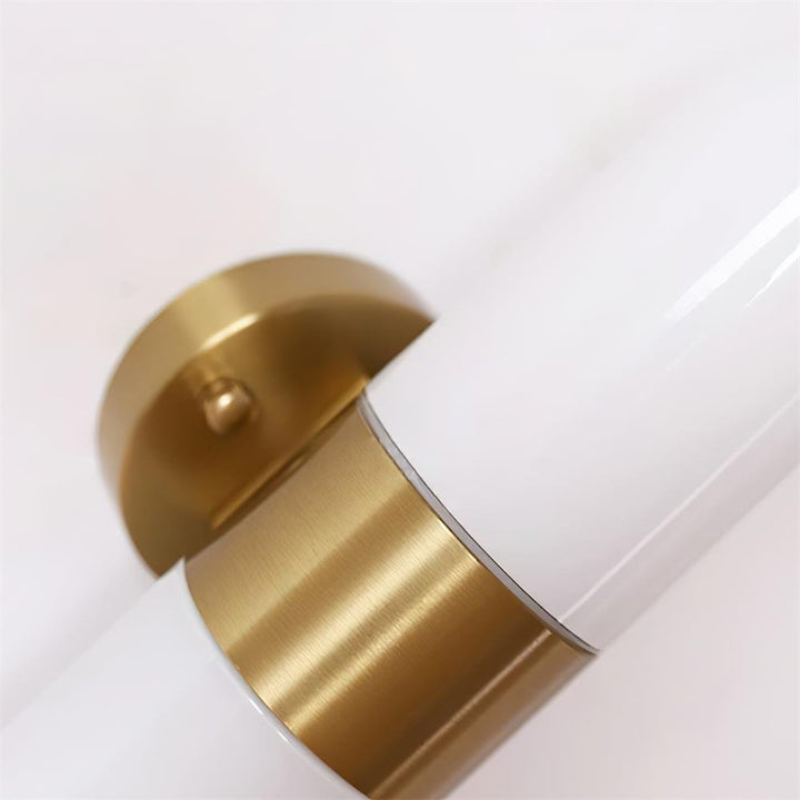 Vertical Capsule Glass Wall Sconce