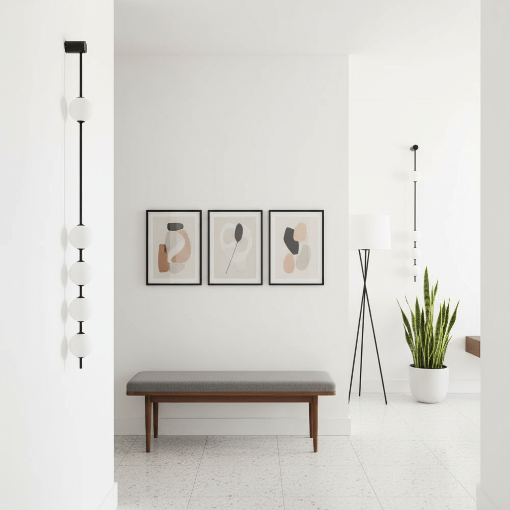 Vertical Balls Wall Lamp