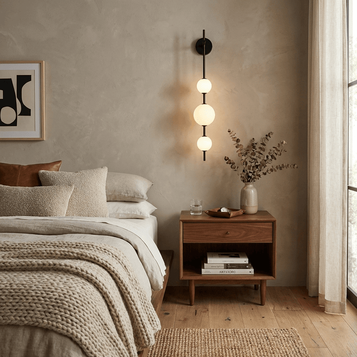 Vertical Globe Wall Lamp