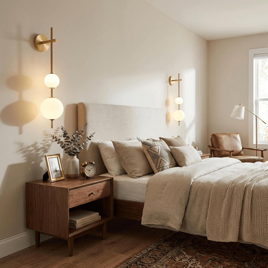 Vertical Globe Wall Lamp