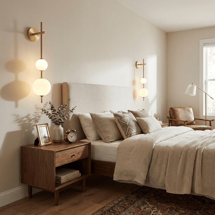 Vertical Globe Wall Lamp