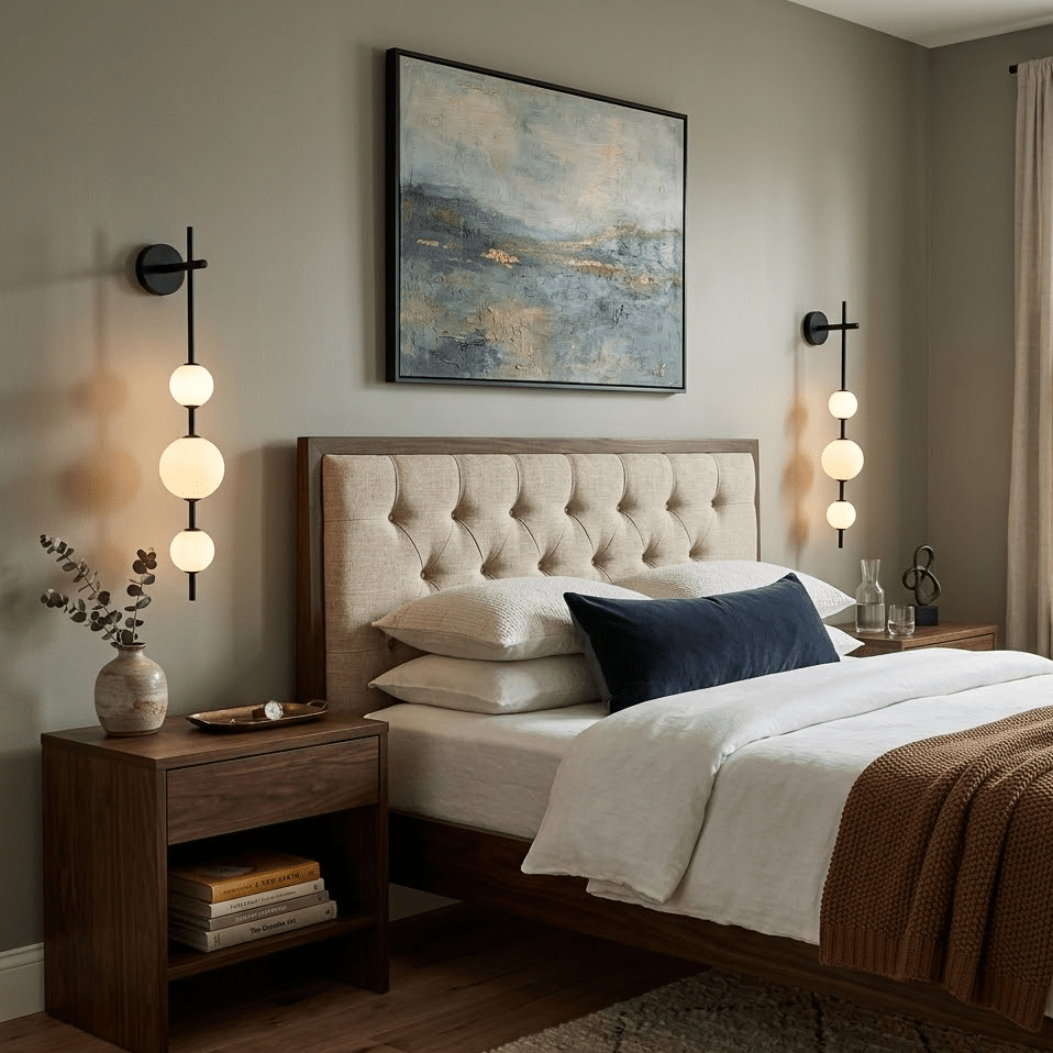 Vertical Globe Wall Lamp