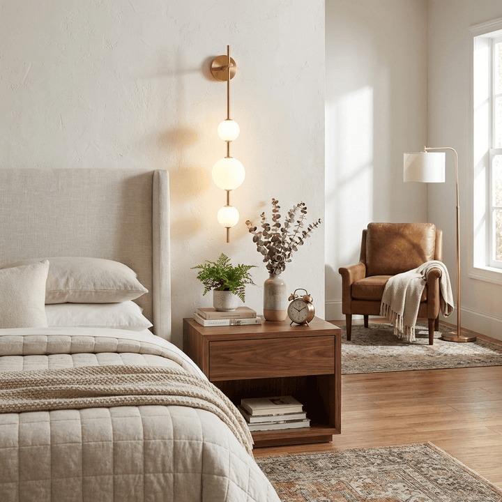 Vertical Globe Wall Lamp