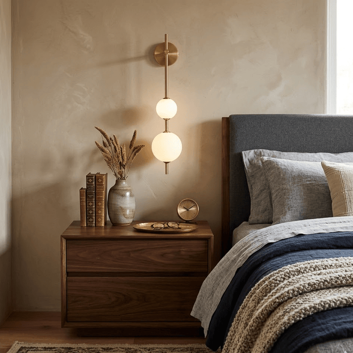 Vertical Globe Wall Lamp