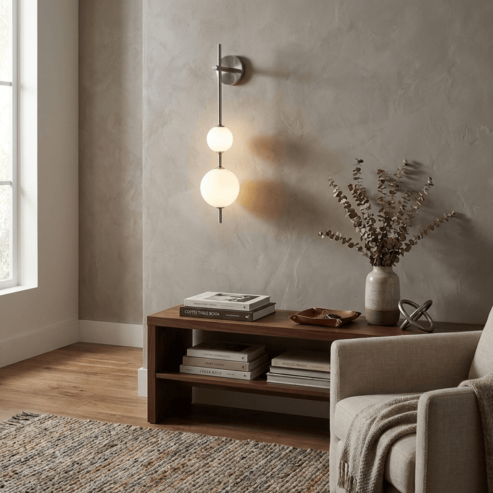 Vertical Globe Wall Lamp