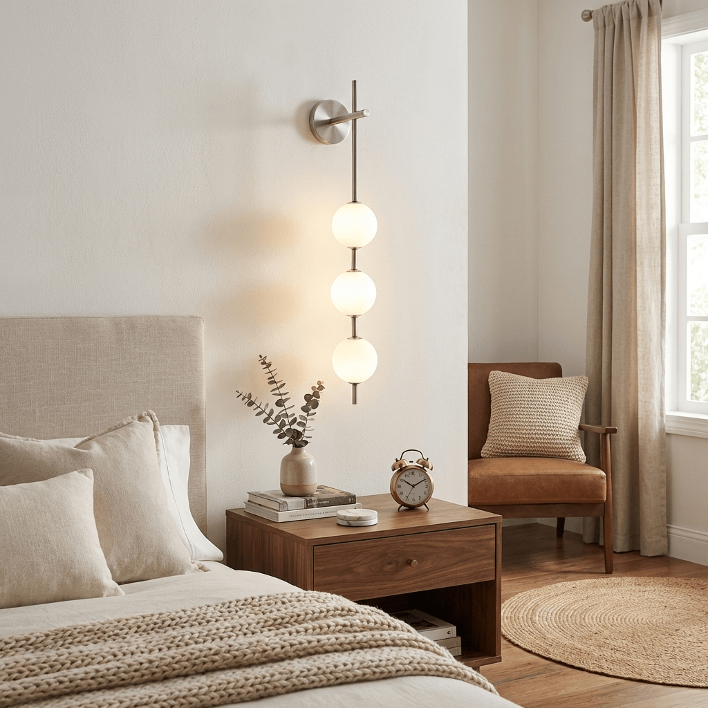 Vertical Globe Wall Lamp