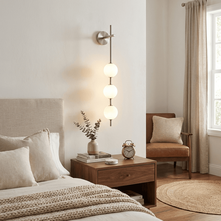 Vertical Globe Wall Lamp