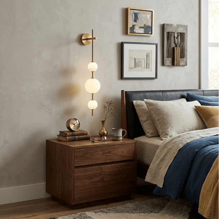Vertical Globe Wall Lamp