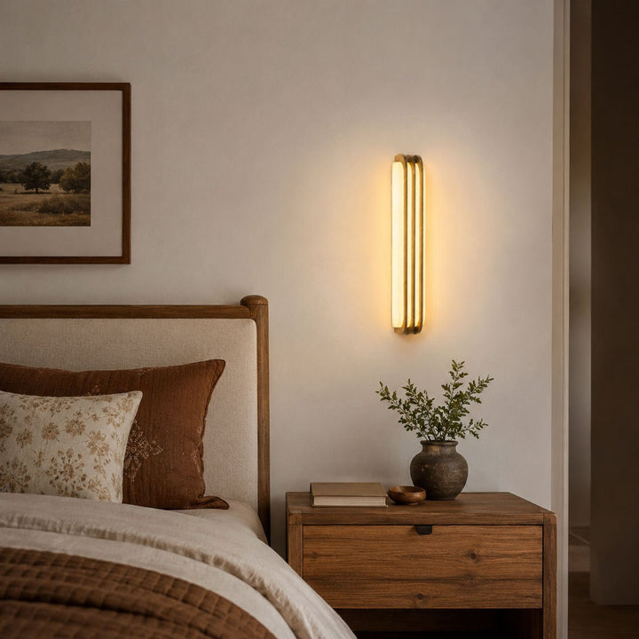 Virex Layered Alabaster Wall Light