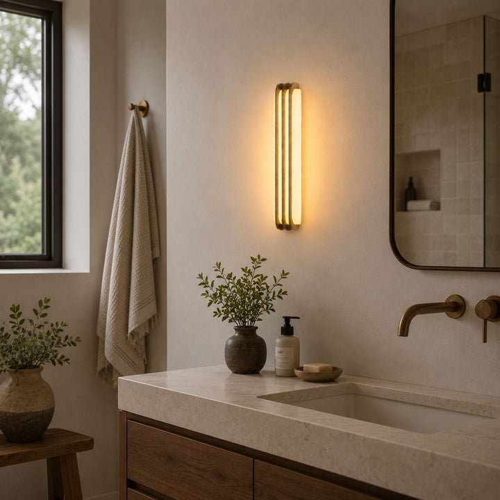Virex Layered Alabaster Wall Light