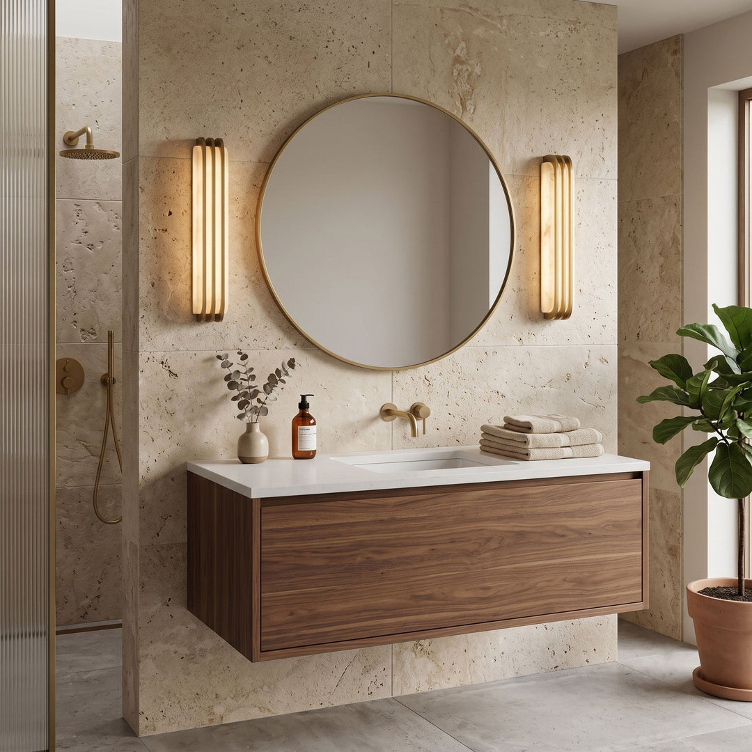 Virex Layered Alabaster Wall Light