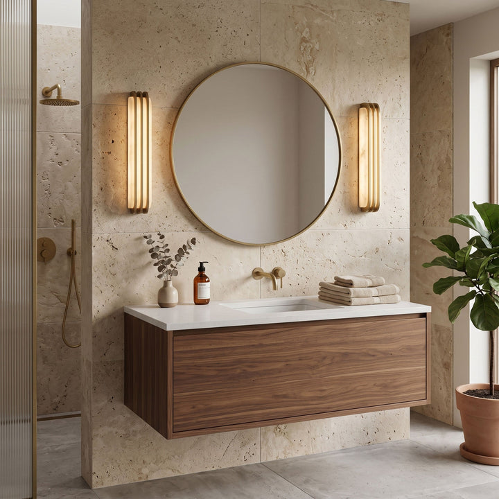 Virex Layered Alabaster Wall Light