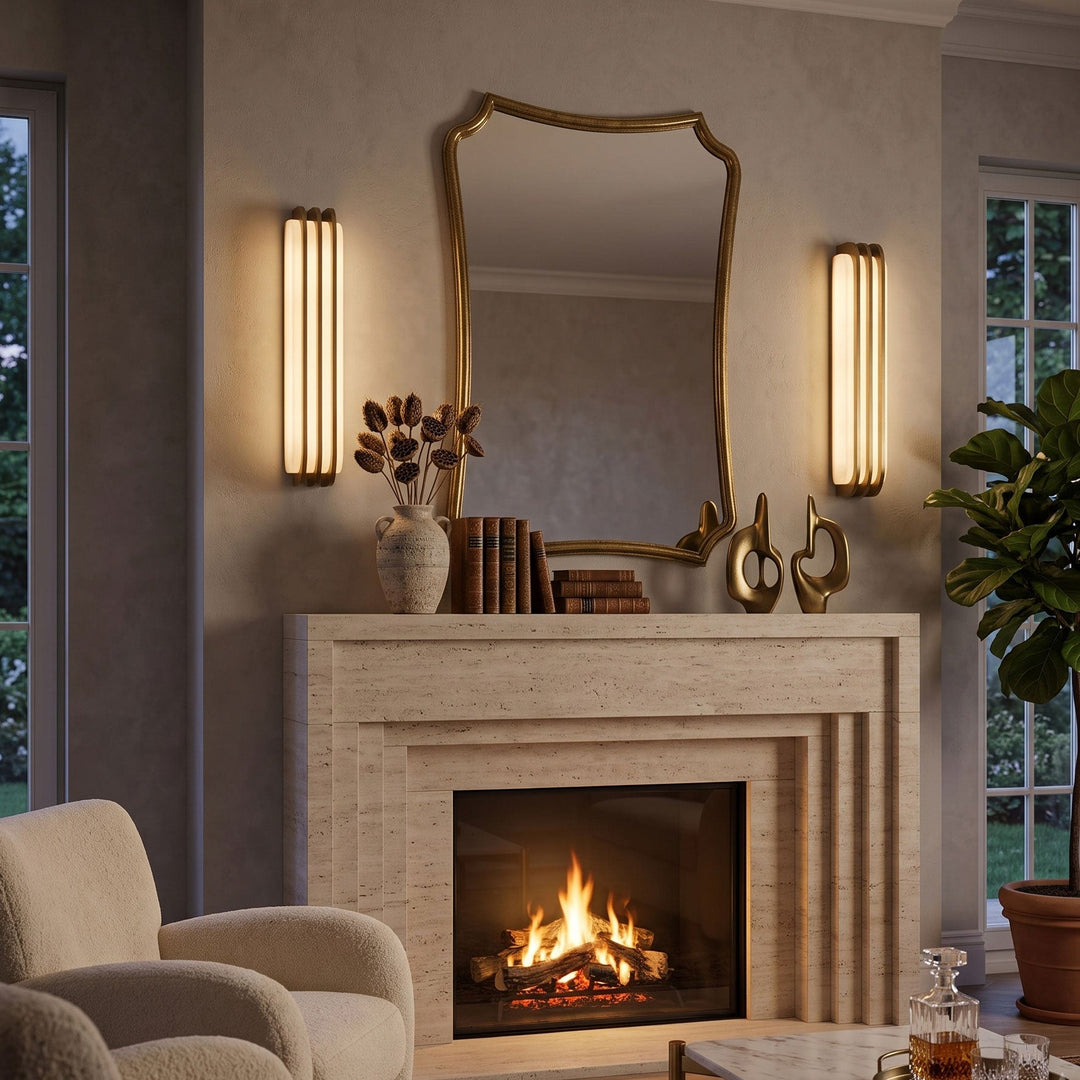 Virex Layered Alabaster Wall Light
