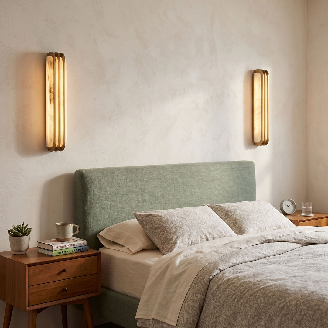 Virex Layered Alabaster Wall Light