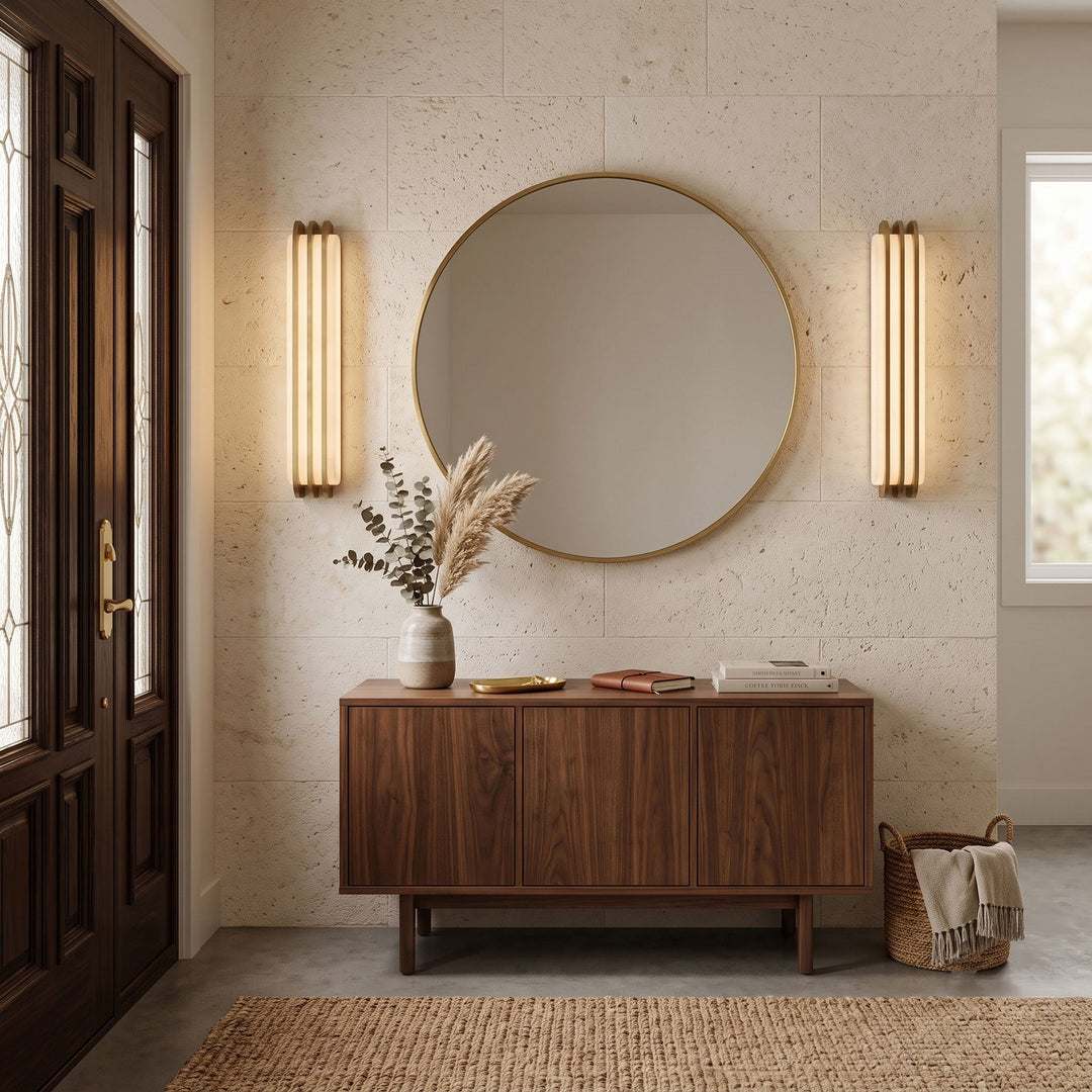 Virex Layered Alabaster Wall Light