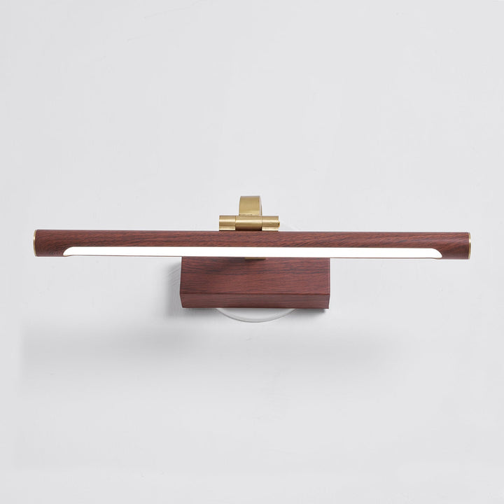 Walnut Color Linear LED Wall Light
