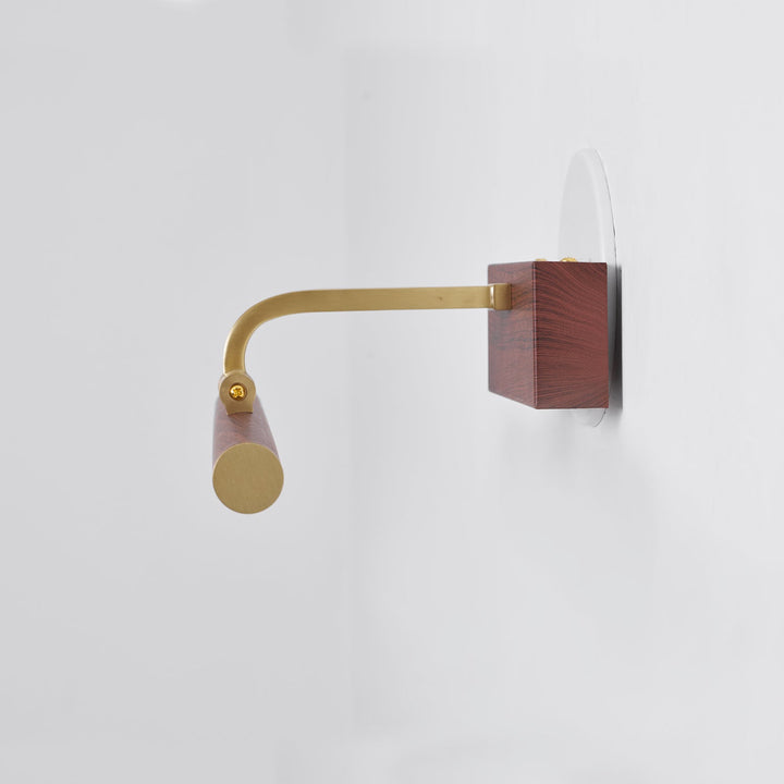 Walnut Color Linear LED Wall Light