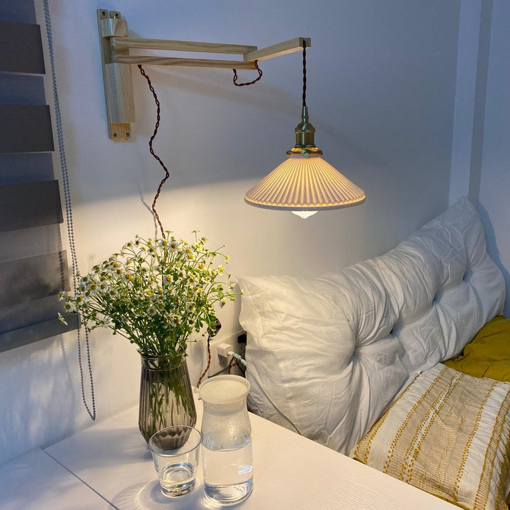 Walnut Telescopic Wall Lamp