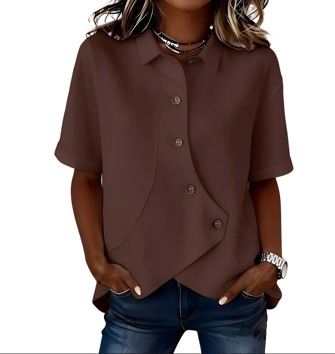 LINNENMIX SHIRT VOOR VROUWEN