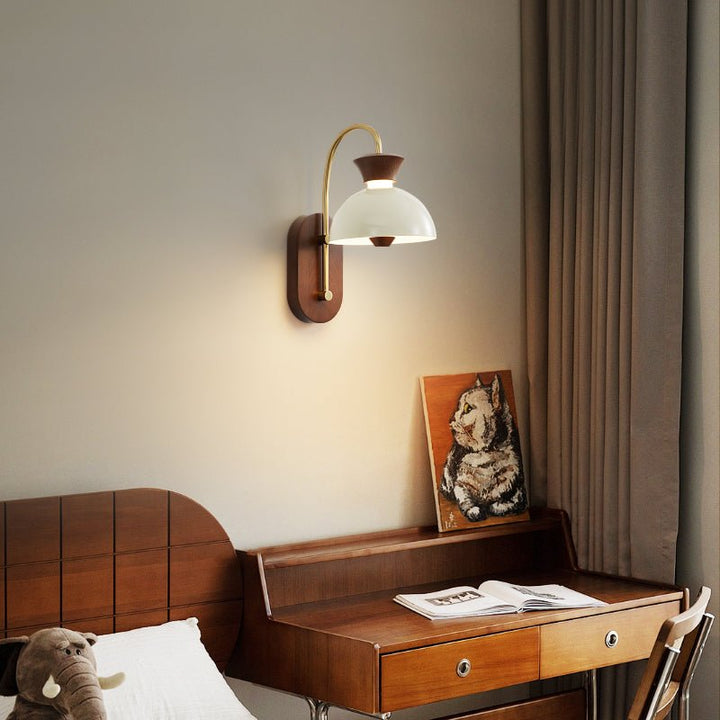 Wood Arc Wall Lamp