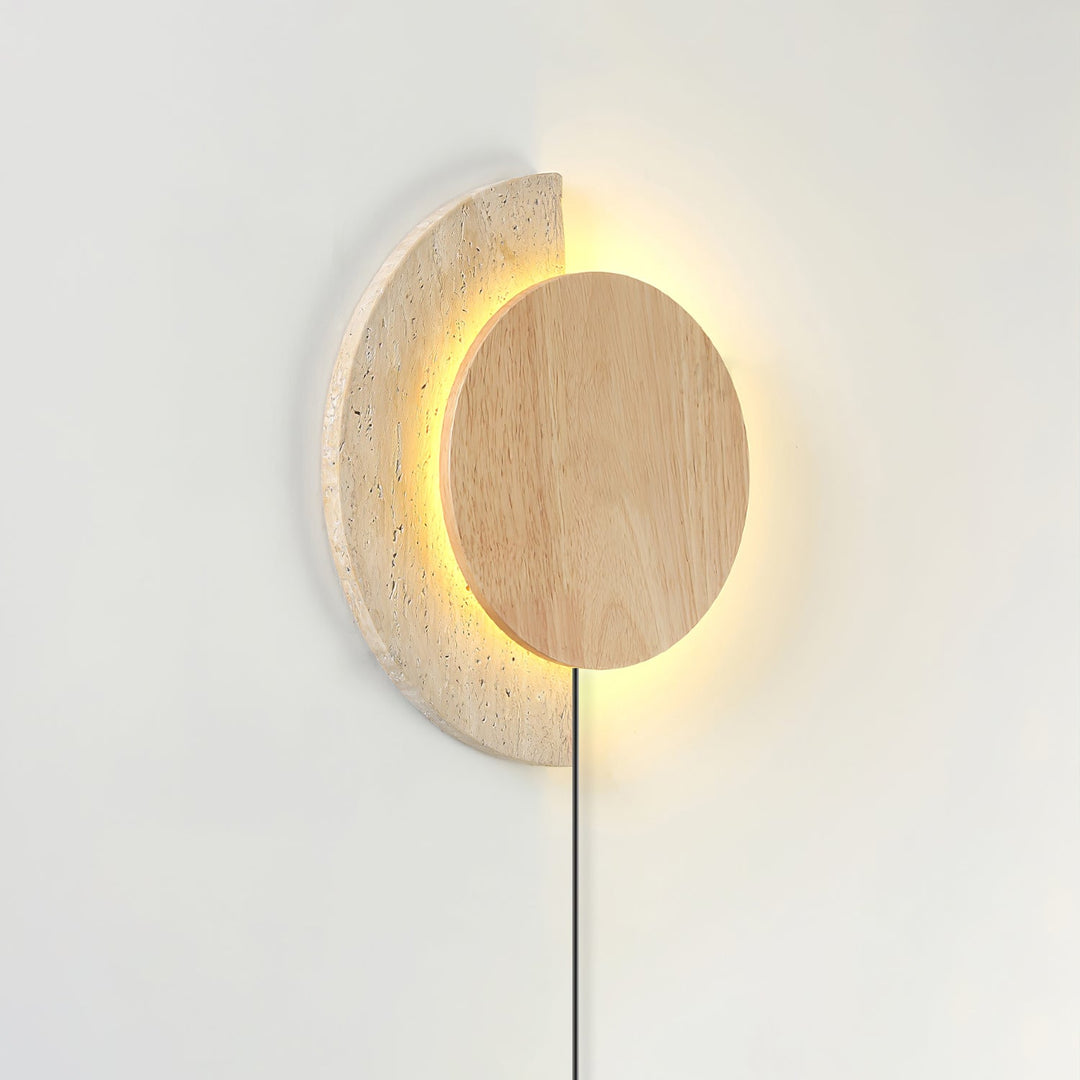 Crescent Halo Plug-in Wall Sconce