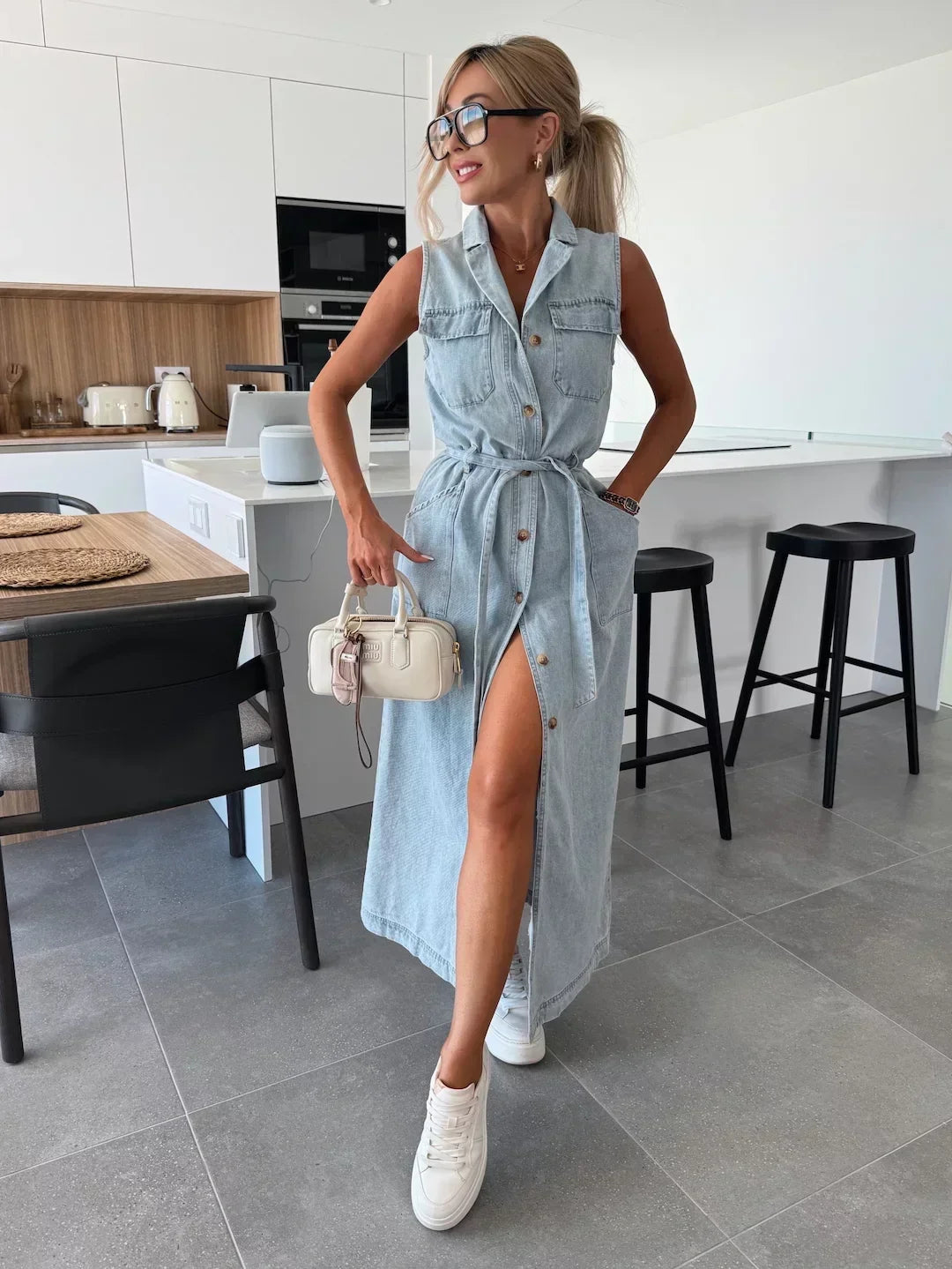 MODERNE JEANSJURK VOOR VROUWEN