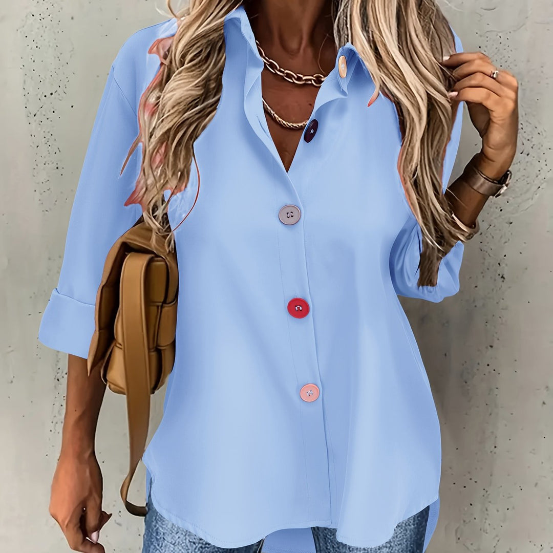 CHIQUE BLOUSE MET KNOPEN VOOR VROUWEN
