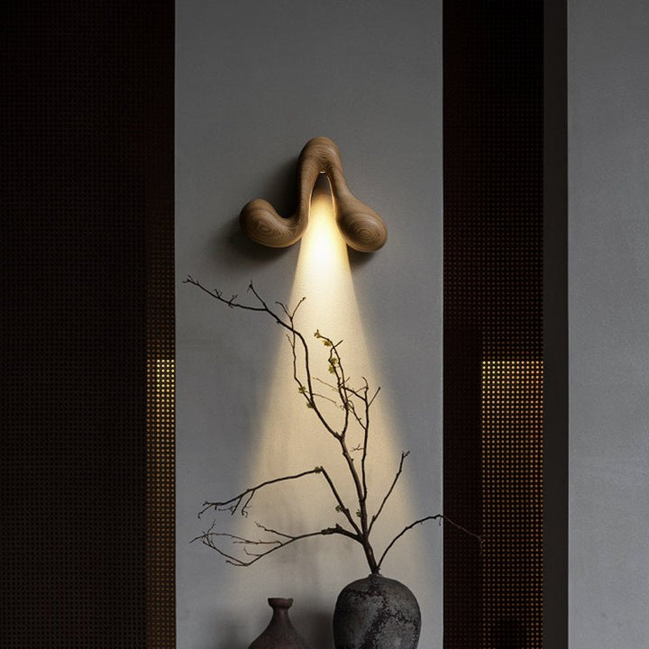 Sera Flow Wood Wall Light