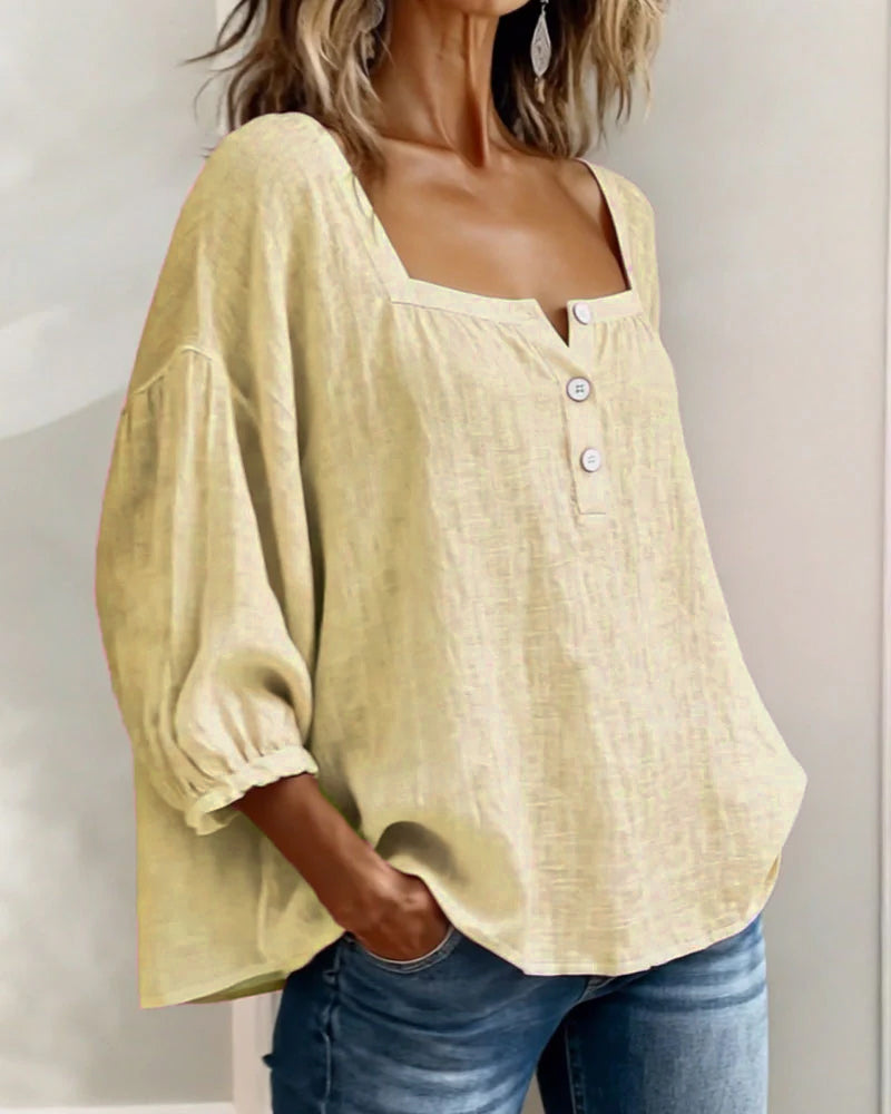 LINNEN BLOUSE VOOR VROUWEN