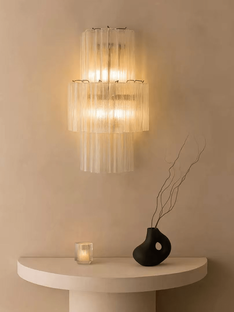 Glacier Tier Glass Wall Light