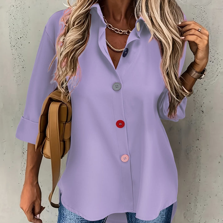 CHIQUE BLOUSE MET KNOPEN VOOR VROUWEN