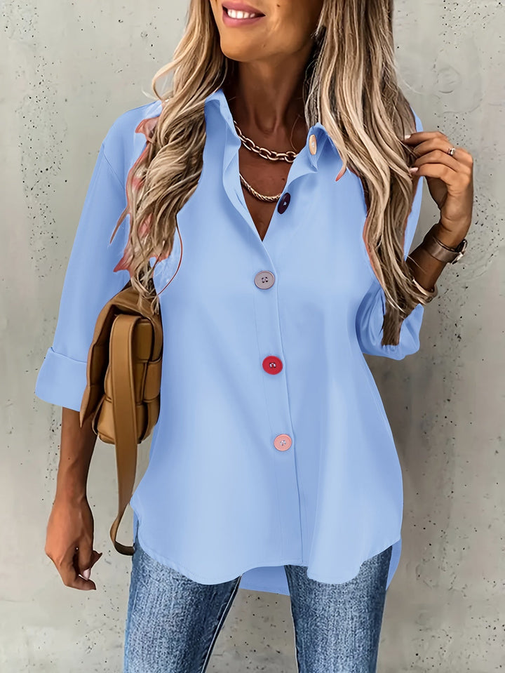 CHIQUE BLOUSE MET KNOPEN VOOR VROUWEN