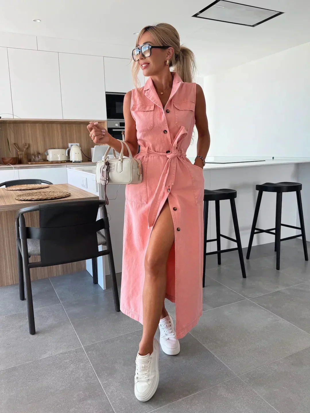 MODERNE JEANSJURK VOOR VROUWEN
