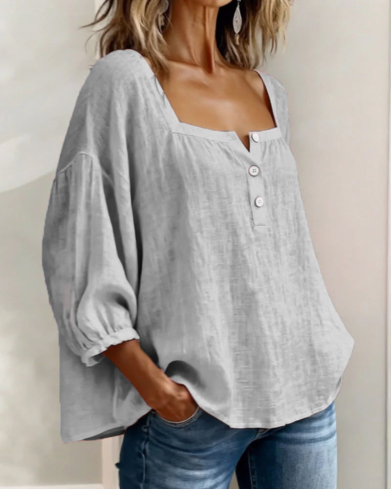 LINNEN BLOUSE VOOR VROUWEN