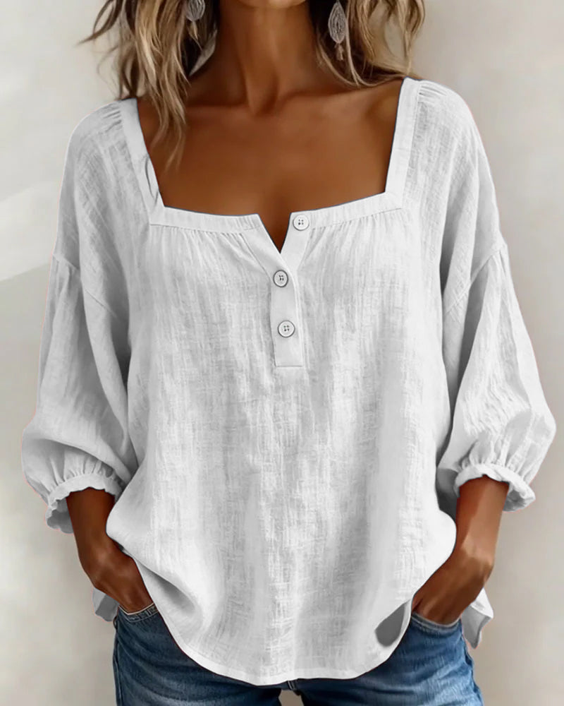 LINNEN BLOUSE VOOR VROUWEN