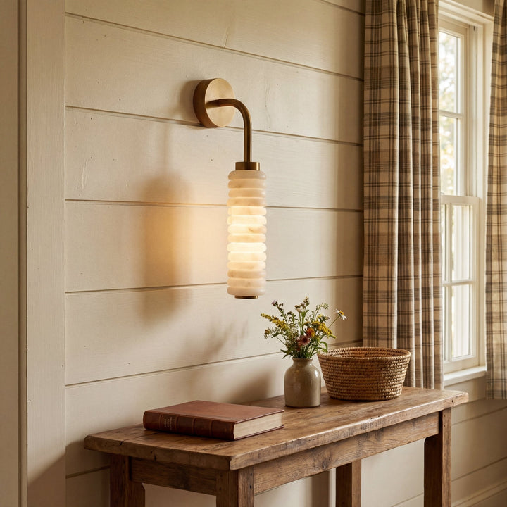 Helix Alabaster Wall Lamp