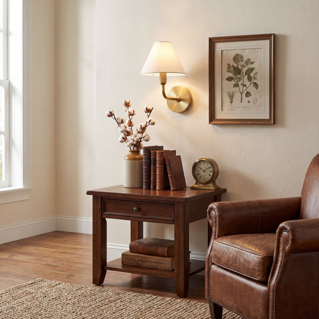 Clara Brass Wall Sconce