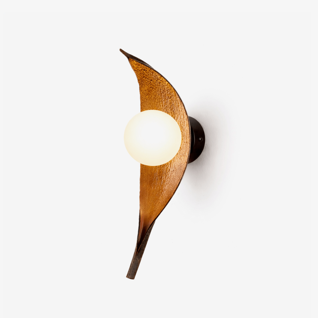 Aureo Leaf Glass Wall Lamp